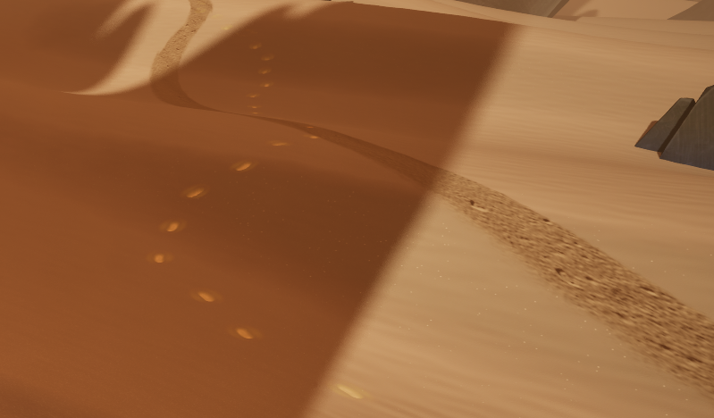 Footprint and streaks at day image