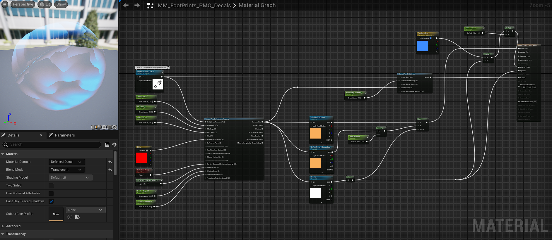 Footprint Master Material Image Capture